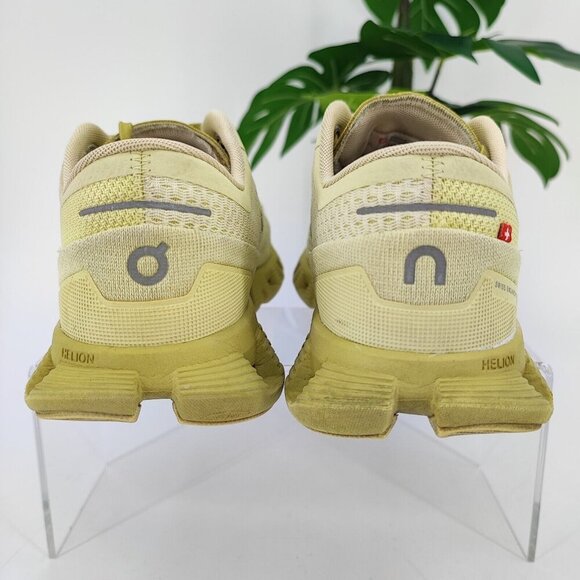 On Women’s Cloud X Green Mesh Lace up Running Shoes Size 6.5 US - Picture 3 of 11